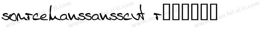sourcehanssansscvf r字体转换